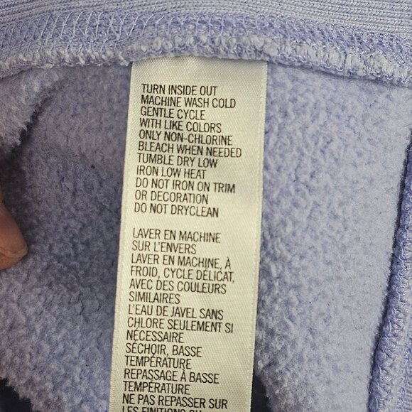 Soft Girl Cabin Winter Fall Harvest Comfy Casual Light Blue Sweatshirt Womens LG - Picture 14 of 15